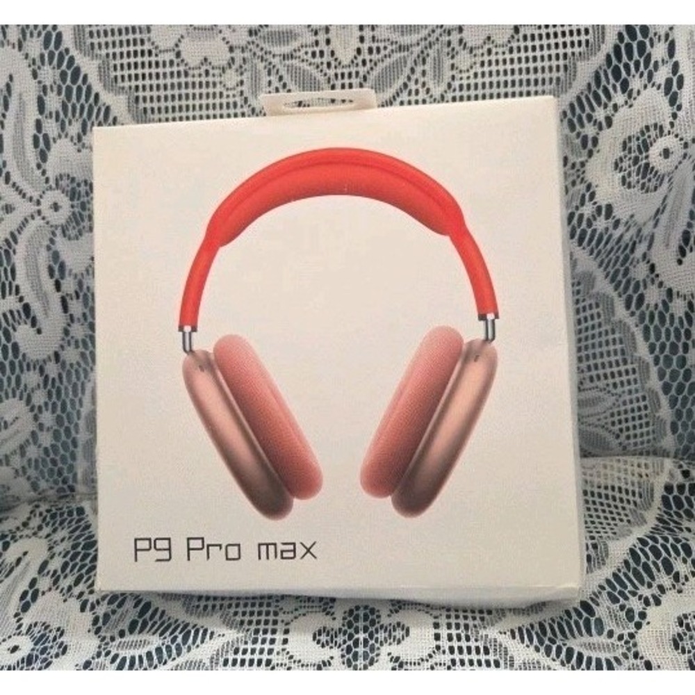 P9 Pro Max Wireless Headphones Red‎ Bluetooth Over-Ear Headset Earphones New